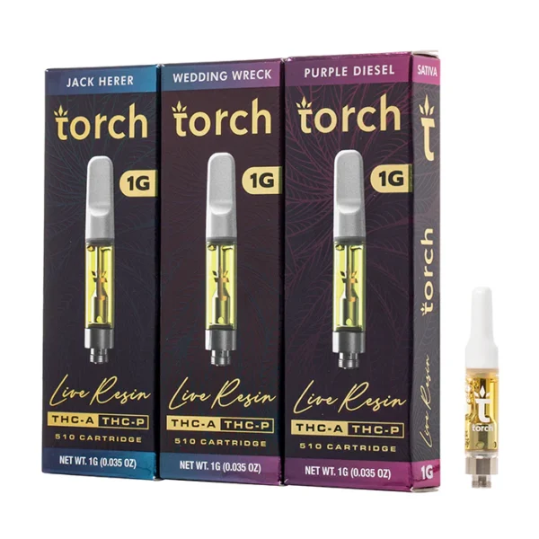 Torch Live Resin THC-A 1g Cartridge